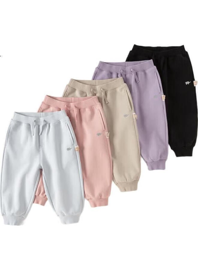 Dave & Bella Davebella Children'S Pants, Boys' Sweatpants, Elastic Ankle Girls' Casual Pants, Baby Trousers Spring Long Pants - Image 1