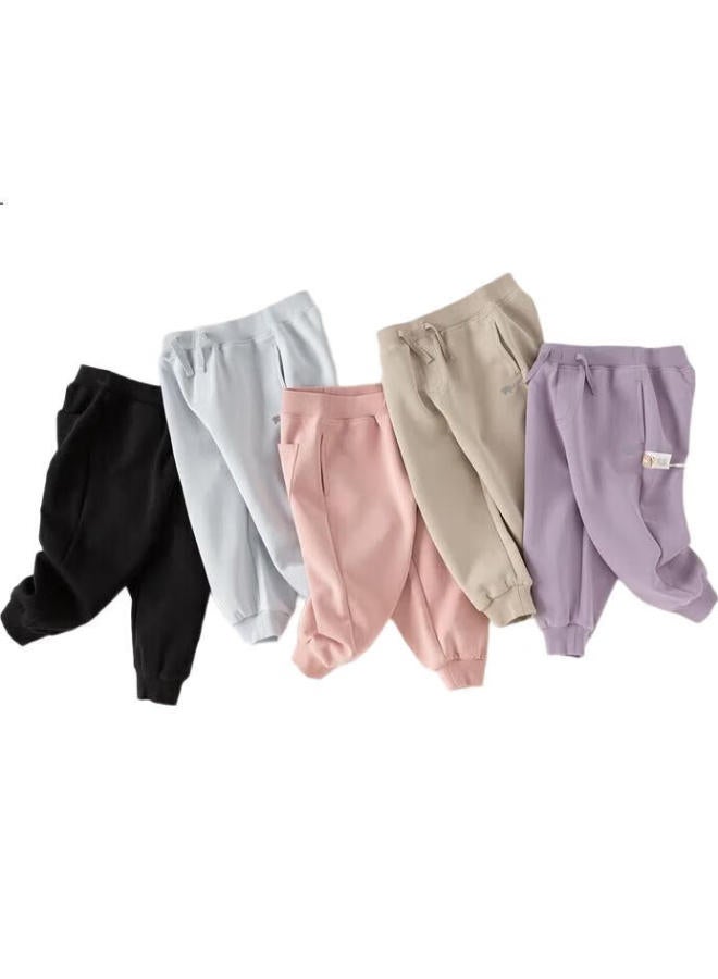 Dave & Bella Davebella Children'S Pants, Boys' Sweatpants, Elastic Ankle Girls' Casual Pants, Baby Trousers Spring Long Pants - Image 3
