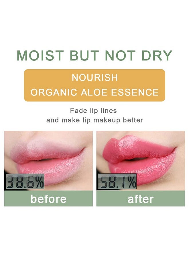 BINGBRUSH BINGBRUSH 5 Pcs Aloe Vera Color Changing Lipstick Queen,Long Lasting Lip Care Nutritious Plumper Lip Balm Moisturizer Magic PH Temperature Color Change Lip Gloss Makeup Set for Women  - Image 4