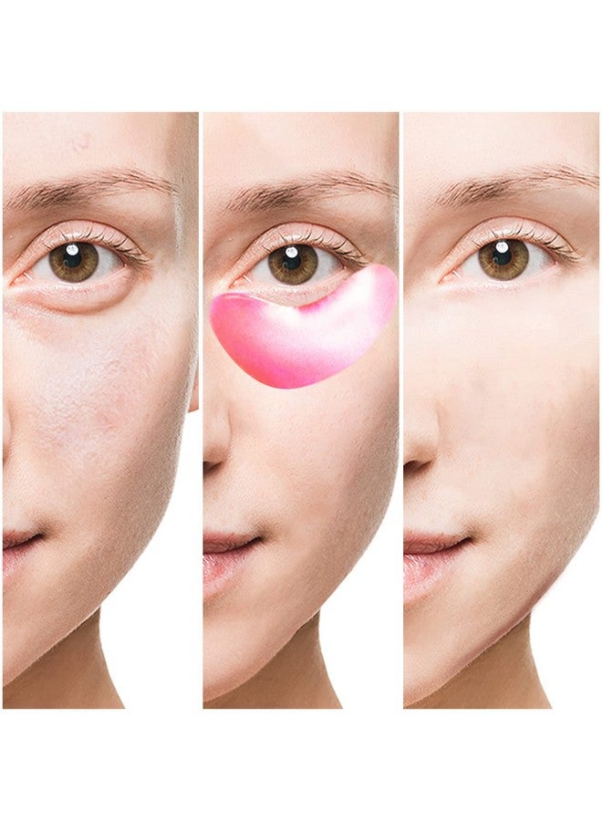 Reengull Pink Collagen Eye Mask 30 Pairs Crystal Gold Under Eye Patches For Puffy Eyes And Dark Circles Look Less Tired And Reduce Wrinkles And Fine Lines (Pink) - Image 5