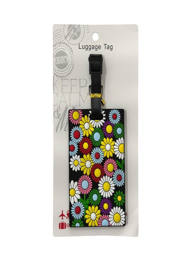 EITHEO Luggage Tags for Kids Luggage Tags with Name & Address Label | Silicone Luggage Tags for Suitcases, Tags for Travel Bags/School Bags Identification tag Colorful Multi (Flower) - Image 4