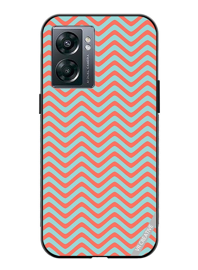 Protective Case Cover For OnePlus Nord N300 Strips Design Multicolour