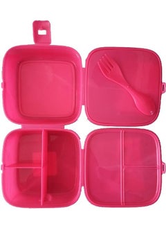 Artlantis Lol Lunch Box Pink 4 Compartments 3 Lol Girl Figures 1 Food Storage Container Lunch Box  - Image 2
