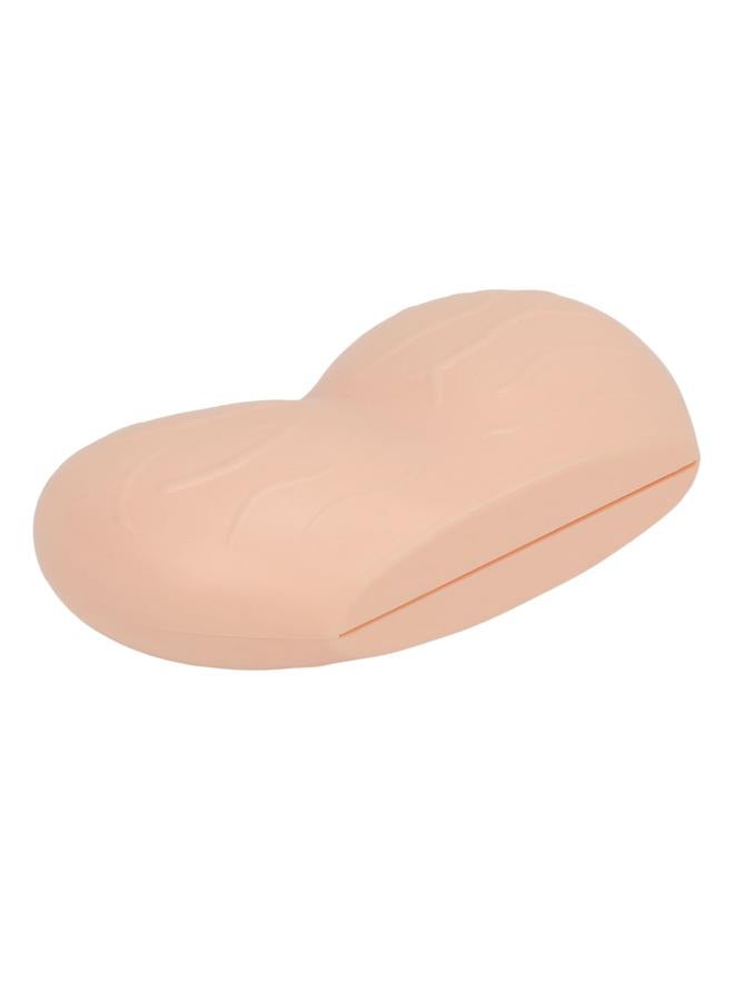 Thoraya Toothpaste Squeezer Manual Labor Saving Small Portable Toothpaste Tube Squeezer for Home Travel Yellowish Pink  - Image 3