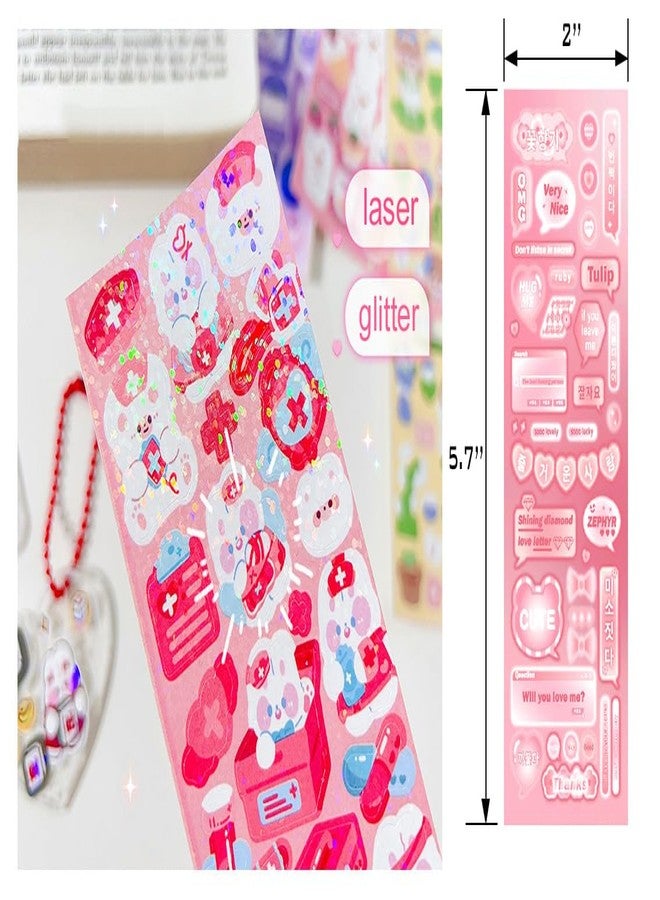 JIEADJIE 100 Sheets Stickers Deco Stickers,Photocards Journaling Anniversary Family Photo Album Arts Crafts Scrapbooking - Image 5
