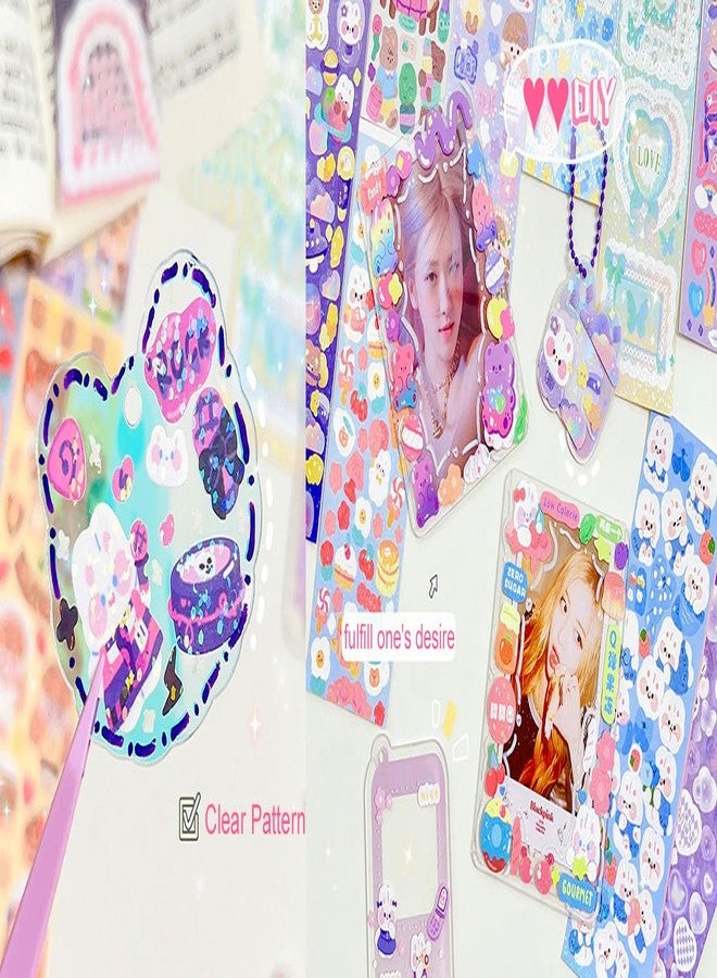 JIEADJIE 100 Sheets Stickers Deco Stickers,Photocards Journaling Anniversary Family Photo Album Arts Crafts Scrapbooking - Image 4