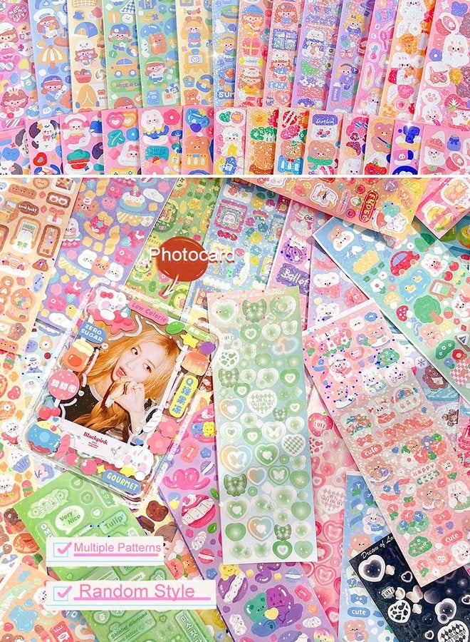 JIEADJIE 100 Sheets Stickers Deco Stickers,Photocards Journaling Anniversary Family Photo Album Arts Crafts Scrapbooking - Image 2