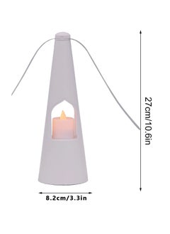 SYOSI Fly Fans for Tables, Fans for Outdoor Table and Tabletop Fans with LED Tea Lights for Decorations, Lightweight Odor Free Fly Repellent Fan, Keep Flies Away from Your Food Enjoy Outdoor Meal White  - Image 5