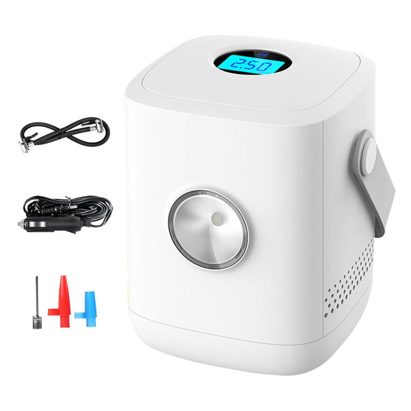 Car Air Pump Portable Multifunctional Air Compressor Electric Tire Inflator with Digital Display LED Light Auto-Off Function for Car Motorcycle Bicycle Tires Balls - Image 1