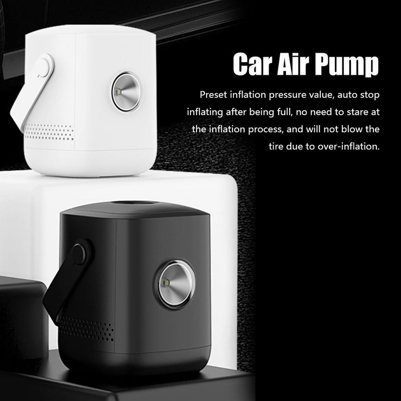 Car Air Pump Portable Multifunctional Air Compressor Electric Tire Inflator with Digital Display LED Light Auto-Off Function for Car Motorcycle Bicycle Tires Balls - Image 2