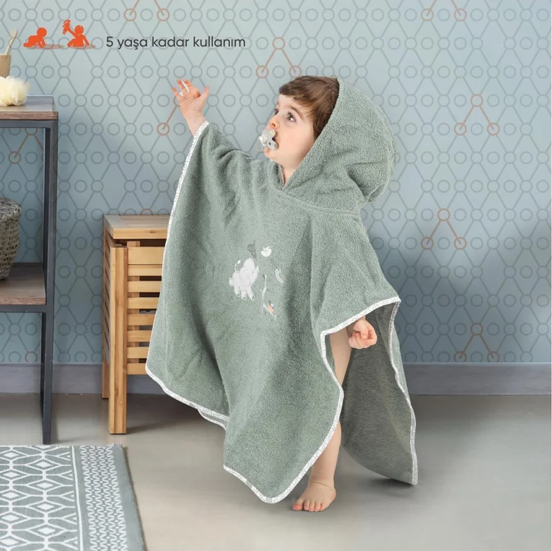 Gezenbebe Hero Hero Hooded Towel Baby Kids Poncho Koala