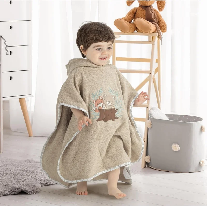 Gezenbebe Hero Hero Hooded Towel Baby Kids Poncho Koala