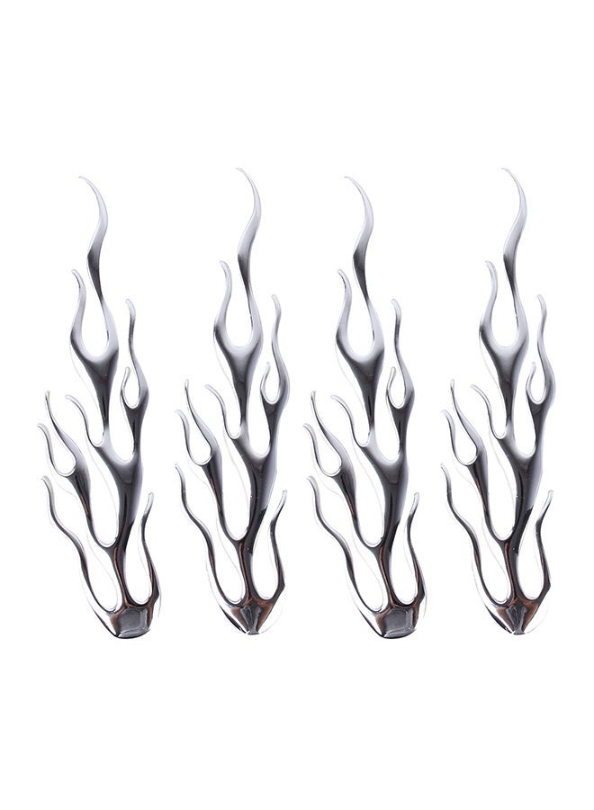 NIBEMINENT 4-Piece Flame Pattern Car Sticker - Image 1