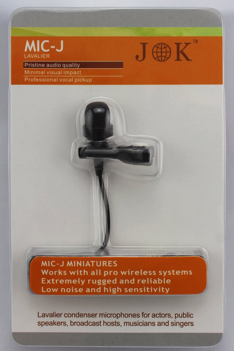 JK J K Pro Condenser Lavalier Lapel Microphone MIC-J 017 Compatible with Sennheiser Wireless Transmitter - Noise Cancelling Mic - Image 2