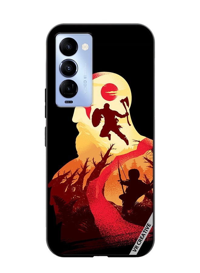 VR CREATIVE Protective Case Cover For Tecno Camon 18/18 P God Of War Design Multicolour - Image 1