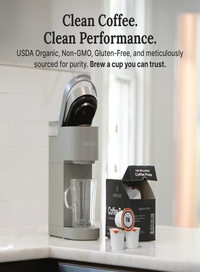 For Wellness Arabica Coffee Pods (24 Pods, Medium Roast) - Pair With The Good Stuff to Supercharge Your Coffee - Image 4