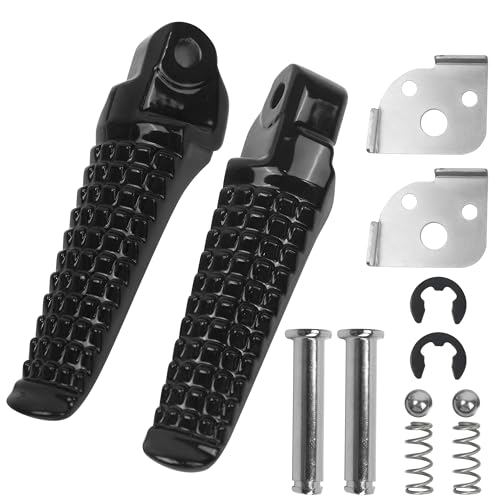 Marsrut GSXR 750 Accessories DRZ400SM Rear Foot Pegs Fits for Suzuki GSXR 600 DRZ400SM SV650 TL1000R GSF600 TL1000S DRZ400S Motorcycle Rear Footrests Passenger Foot Rest Black - Image 1