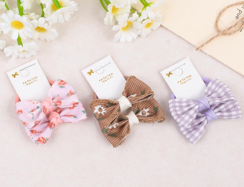 BIANHUAN 30pcs 1.2 Inches Baby Hair Ties with Bows Elastics Ponytail Holders Bows Tiny Rubber Ribbon Hair Bands For Girls Infants Hair Accessories - Image 4