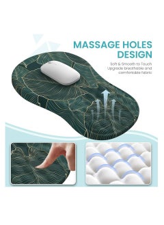 GX Mouse pad with Gel  foam Cushion - Ergonomic Mouse pad with Wrist Rest - Non-Slip & Waterproof - Memory Foam Mouse Mat with Wrist Pad, Hand Rest Gel Pad Mouse, Keyboard, Computer  - Image 5