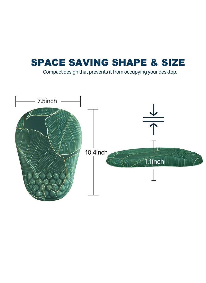 Generic - Mouse pad with Gel  foam Cushion - Ergonomic Mouse pad with Wrist Rest - Non-Slip & Waterproof - Memory Foam Mouse Mat with Wrist Pad, Hand Rest Gel Pad Mouse, Keyboard, Computer - Image 1