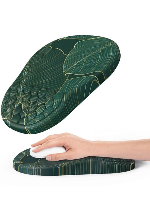 Mouse pad with Gel  foam Cushion - Ergonomic Mouse pad with Wrist Rest - Non-Slip & Waterproof - Memory Foam Mouse Mat with Wrist Pad, Hand Rest Gel Pad Mouse, Keyboard, Computer