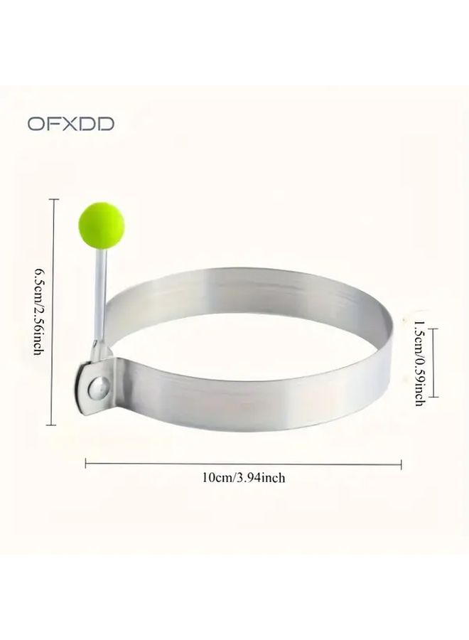 Stainless Steel Egg Rings 10pcs With Anti Scald Handles For Breakfast McMuffin Cake Molds Kitchen Cooking Accessories Easy Clean - Image 3