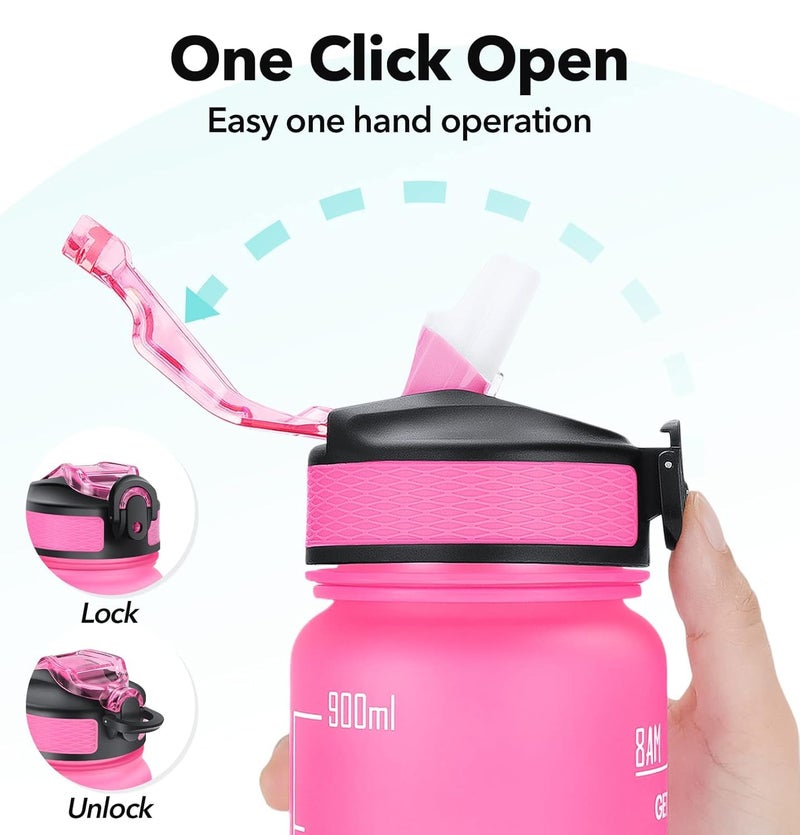 perpetual Bpa Free, Leak Proof, Measures How Much Water You Drink, Stylish Strap, Motivational Sports Water Bottle Pack Of 1 - Image 4