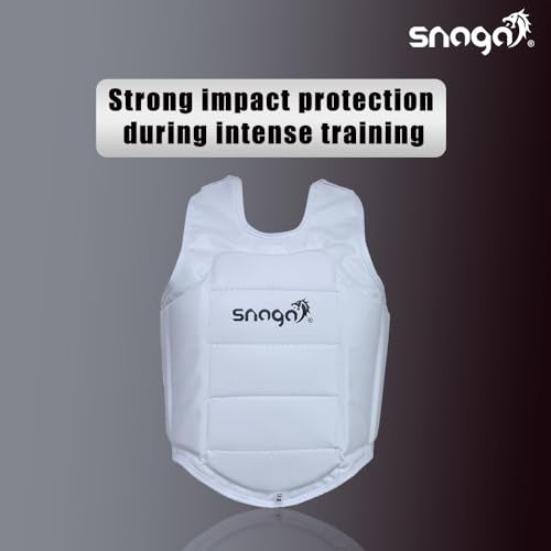 Snaga Taekwondo, Karate, Boxing and Kickboxing Chest Guard for Enhanced Protection and Comfort During Training and Competitive Events (Small) - Image 5