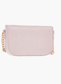 Celeste Girls Bow Embellished Crossbody Bag with Chain Detail Strap and Flap Closure  - Image 3