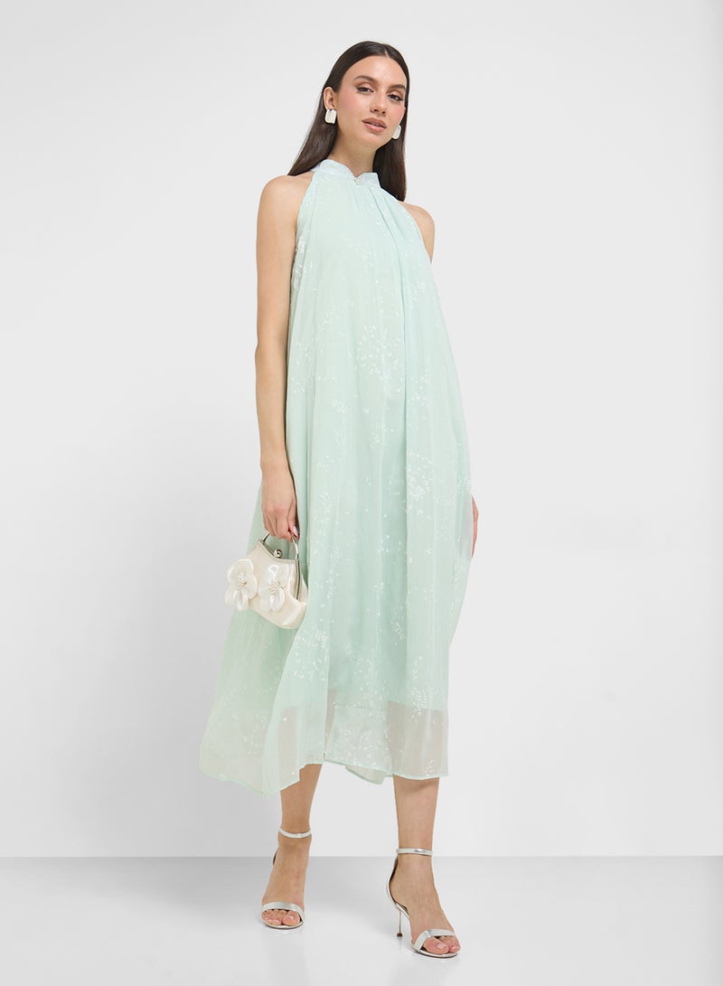 ELLA Dress With Halter Neck Detail  - Image 1