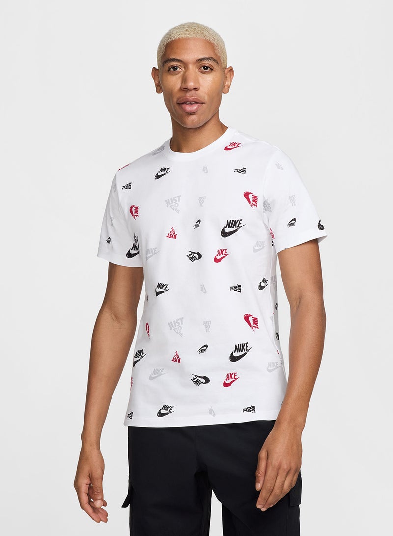 Nike تي شيرت مطبوع بالكامل من نيس و - Image 1