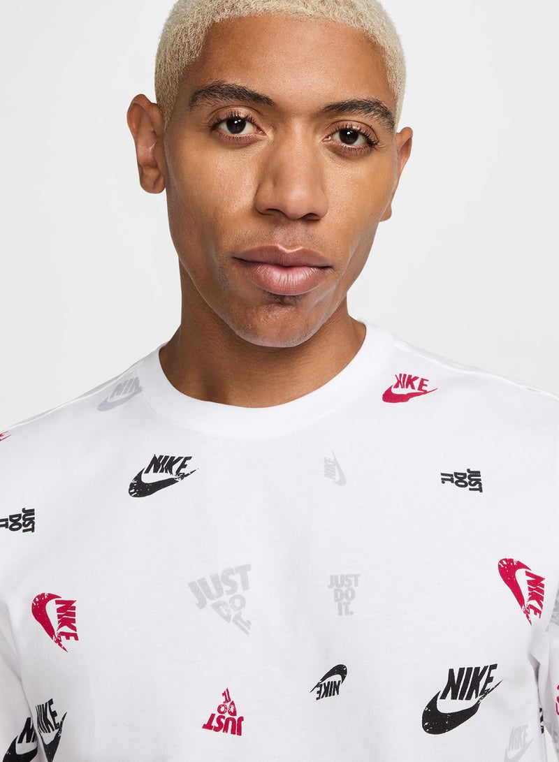 Nike تي شيرت مطبوع بالكامل من نيس و - Image 3