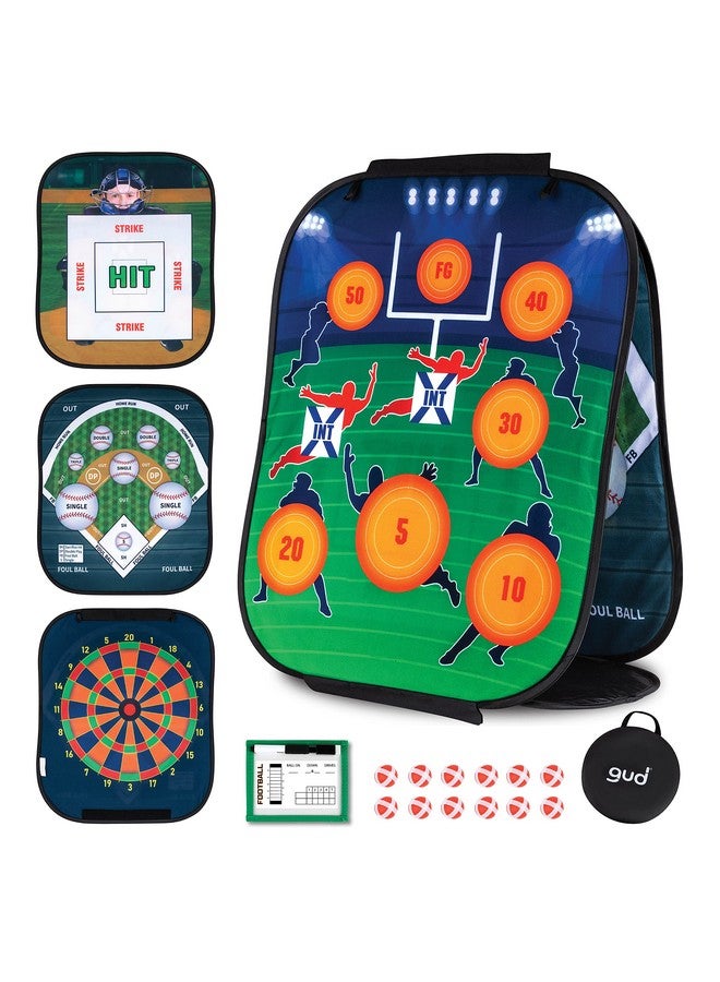 gud Football, Baseball & Darts Sports Games Toy, Yard Lawn Outdoor & Indoor Birthday Gifts Target Football Toy, Kids Set, Toss Toys, Boys Gifts Year Old Ages - Image 1