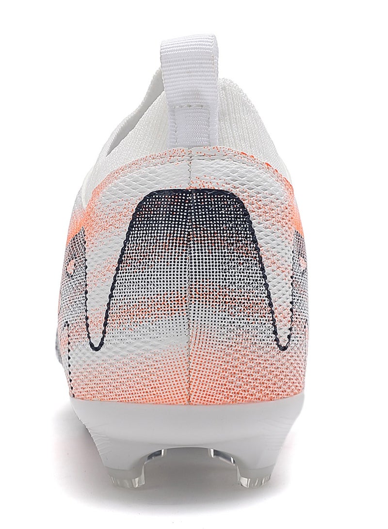 Sky View Boys and Girls Soccer Cleats Youth Firm Ground Athletic professional lightweight comfortable lace upTraining Football Shoes for Kids - Image 4