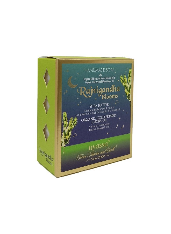 Nyassa Rajnigandha Blooms Handmade Natural Bathing Soap with Shea Butter & Organic Cold Pressed Jojoba Oil 150gm - Image 2
