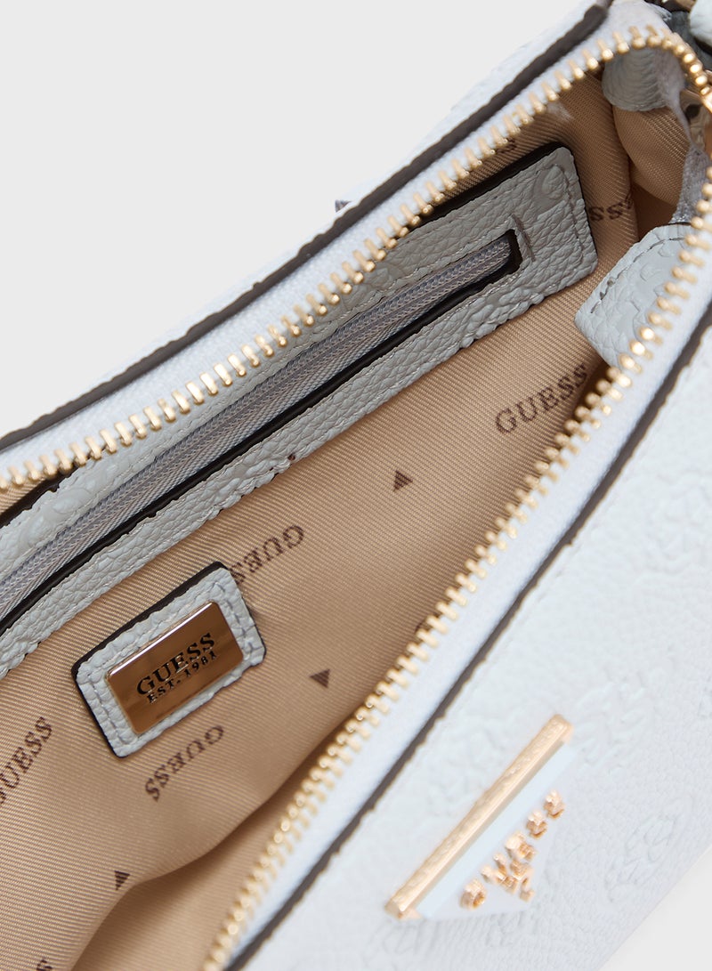 GUESS Cresidia Top Zip Shoulder Bag - Image 5