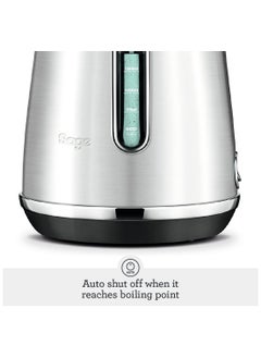 Sage Sage - The Soft Top Luxe - 1.7L Quiet and Cordless Kettle with Splash Proof Lid, Brushed Stainless Steel - UAE Version, 2 Year Manufacturer Warranty  - Image 3