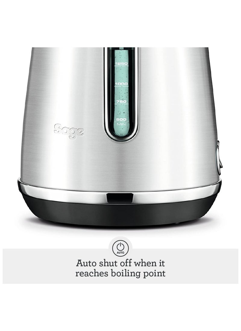 Sage Sage - The Soft Top Luxe - 1.7L Quiet and Cordless Kettle with Splash Proof Lid, Brushed Stainless Steel - UAE Version, 2 Year Manufacturer Warranty  - Image 3