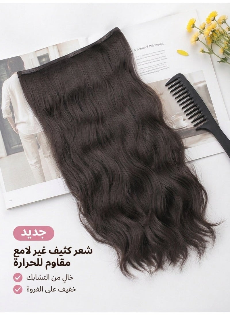 وصلة شعر مموجة قطعة واحدة على شكل حرف U مع 5 مشابك - Image 5
