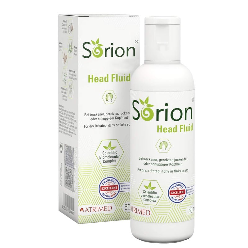 Atrimed Sorion Head Fluid For Itchy scalp with longlasting effects Made with a special combination of Neem Turmeric Common Madder and Pala Indigo 50 ml - Image 1