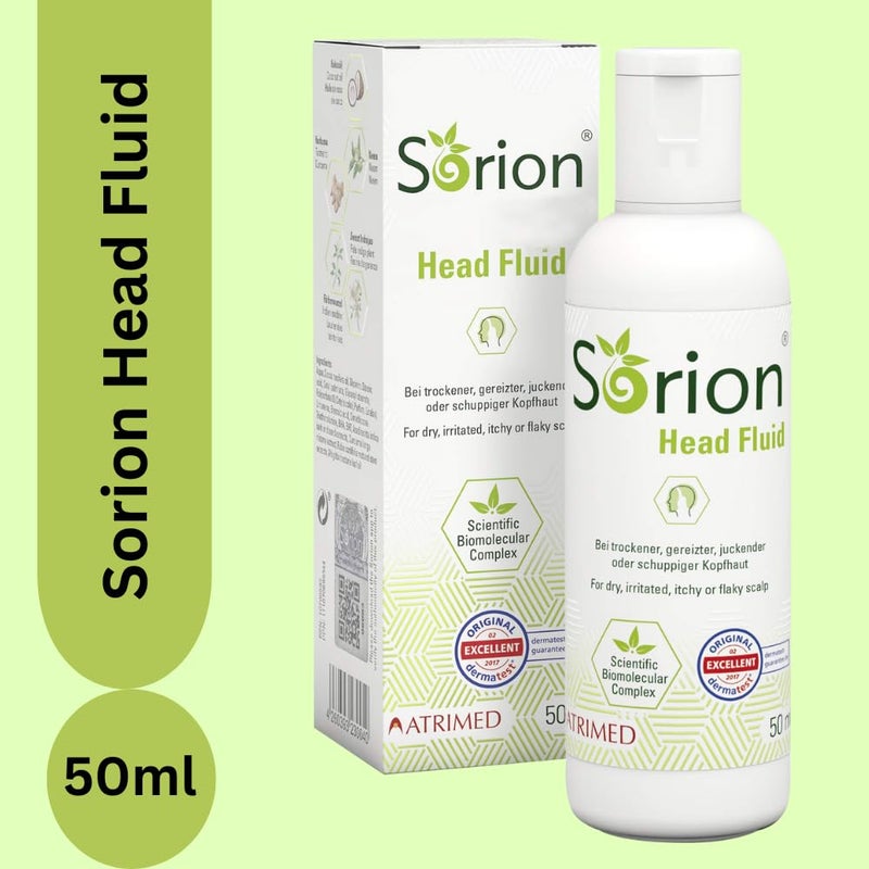 Atrimed Sorion Head Fluid For Itchy scalp with longlasting effects Made with a special combination of Neem Turmeric Common Madder and Pala Indigo 50 ml - Image 2