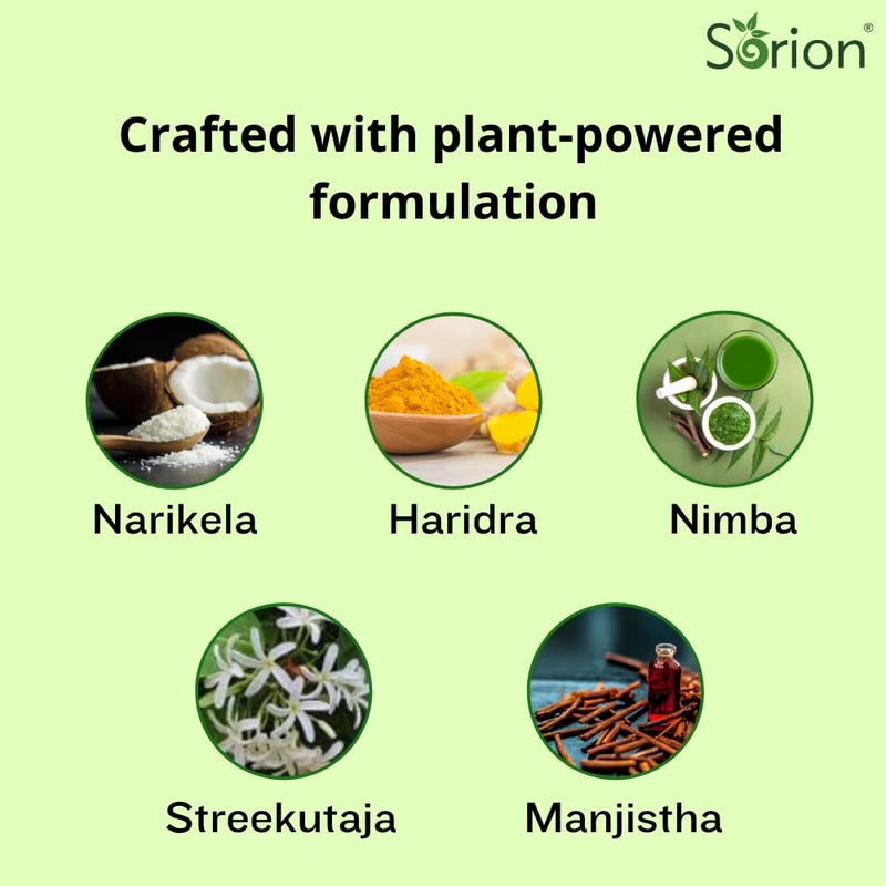 Atrimed Sorion Head Fluid For Itchy scalp with longlasting effects Made with a special combination of Neem Turmeric Common Madder and Pala Indigo 50 ml - Image 3