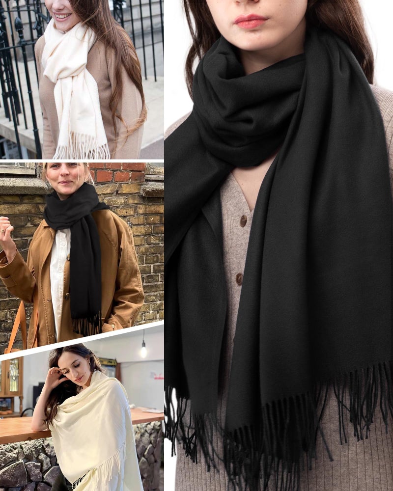 FURTALK Pashmina Shawls and Wraps for Evening Dress Women's Scarf Wedding Bride Bridesmaid Gifts Winter Scarves - Image 3