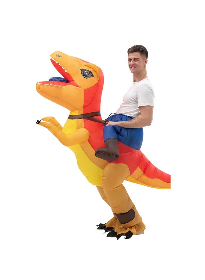 Children's Clothing Funny Animal Dinosaur Mount Toy Inflatable Clothes Tyrannosaurus Rex Cartoon Little Dinosaur Clothes Children-Color:The Same Adult Model As The Video 150-190cm-Specifications:Collection And Purchase Will Be Shipped First - Image 2