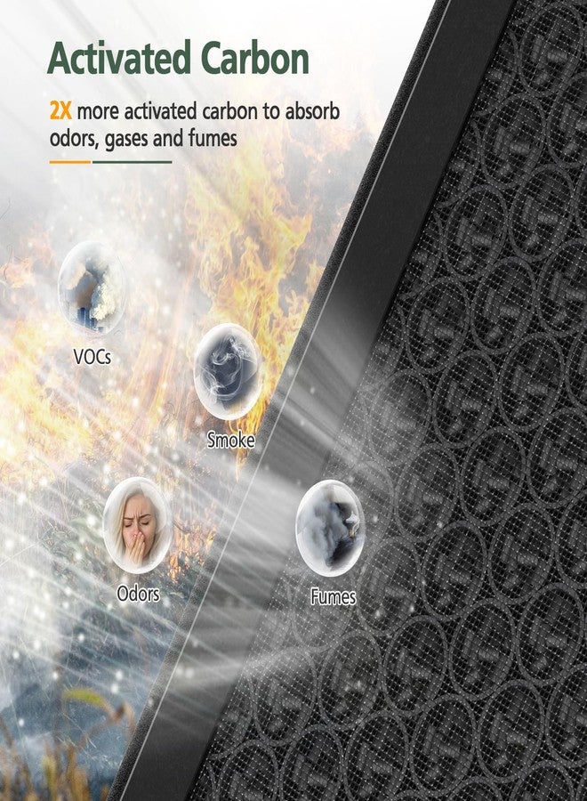 isinlive AP303 AP304 Replacement Filters, Compatible with DAYETTE AP303/304 Air Purifier, and for FRESHDEW AP303 AP304 Purifier, HEPA Filter with 3 Stage Filtration, 4 Pack (Standard-White) - Image 5