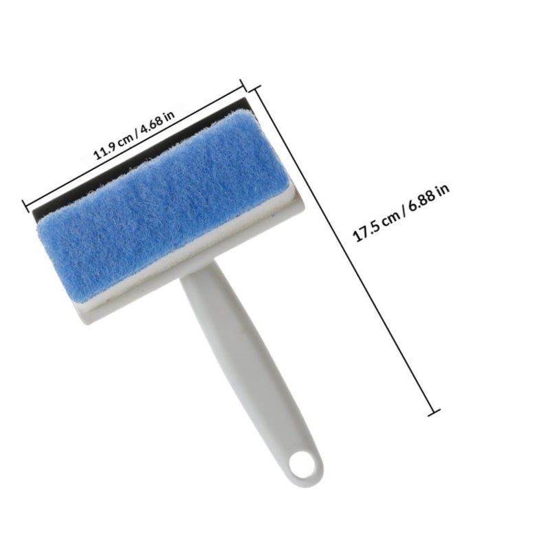 Multifunctional Double Sided Glass Squeegee With Cleaning Brush For Bathroom Kitchen Window Mirror - Image 3