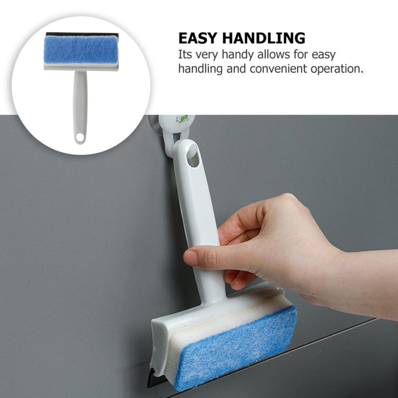 Multifunctional Double Sided Glass Squeegee With Cleaning Brush For Bathroom Kitchen Window Mirror - Image 4