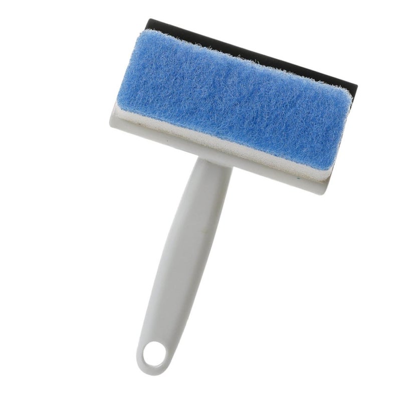 Multifunctional Double Sided Glass Squeegee With Cleaning Brush For Bathroom Kitchen Window Mirror - Image 2