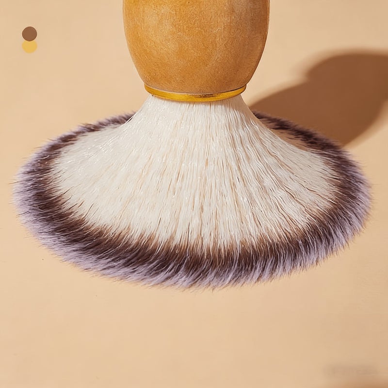 Synthetic Hair Shaving Brush For Wet Shave Bamboo Handle Vegan - Image 5