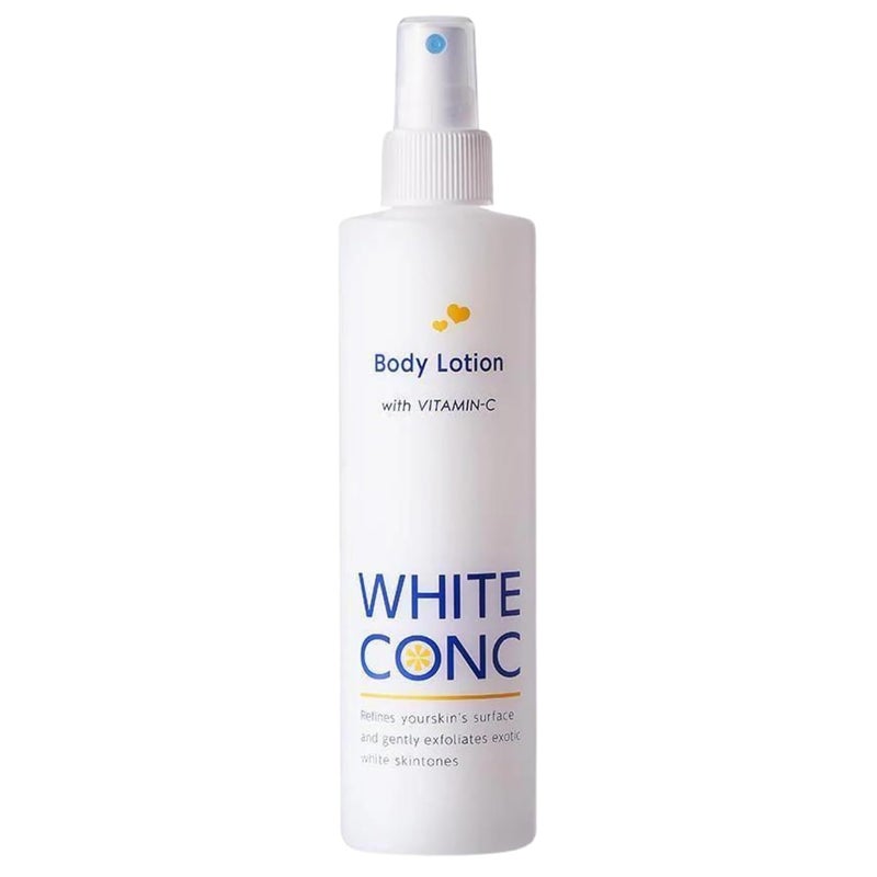WHITE CONC Vitamin C Moisturizing Body Lotion Spray Japanese Hydrating Body Moisturizer for Dry Skin for Women  Men Nourishing Skincare 82 oz 